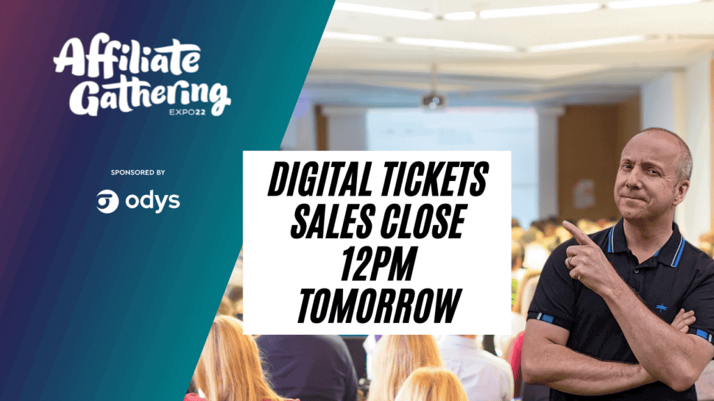 Last chance to book Digital Tickets!